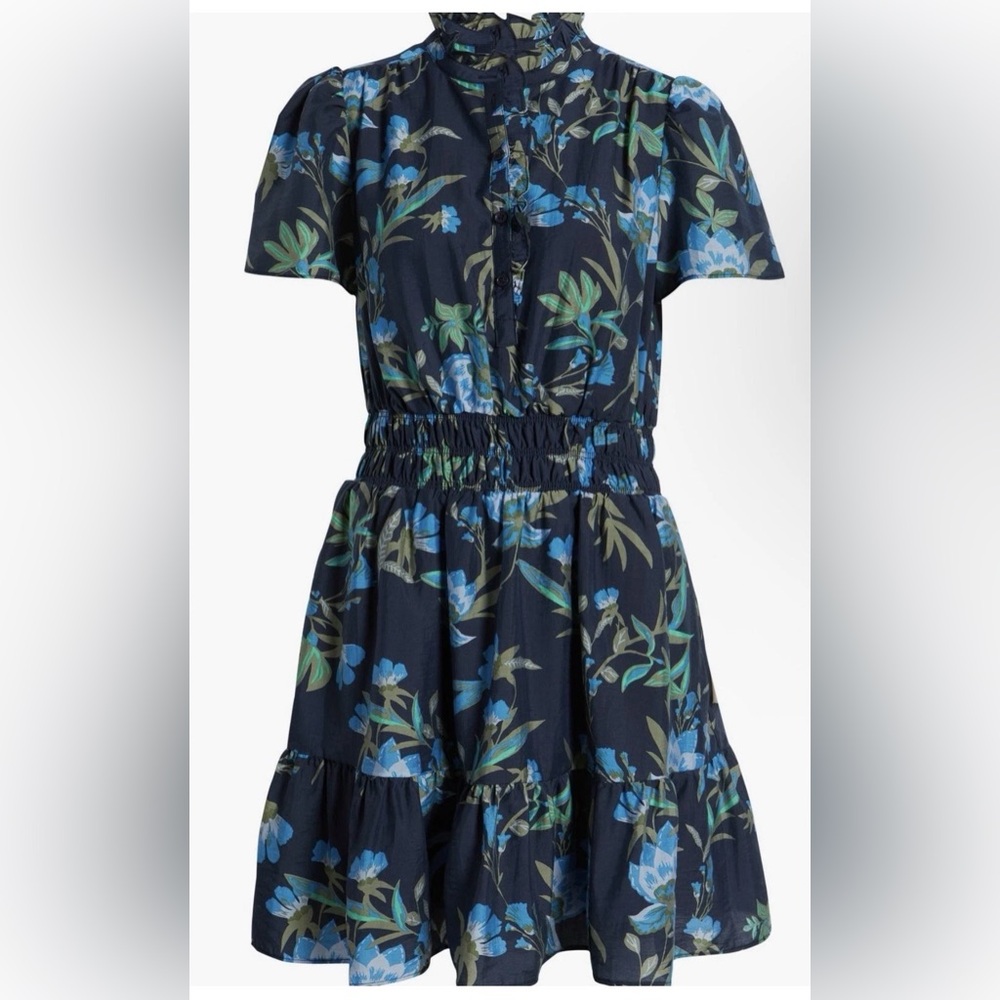 Caslon Navy Floral Mini Dress